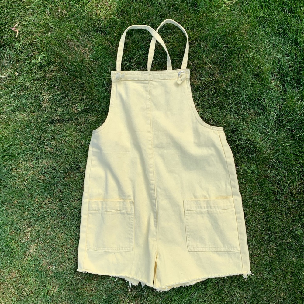 Urban Outfitters yellow romper size small